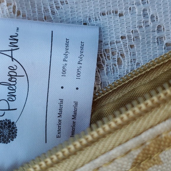 Makeup bags set of 2, New Celebrating Home Penelope Ann collection Golden Topaz - Picture 8 of 14